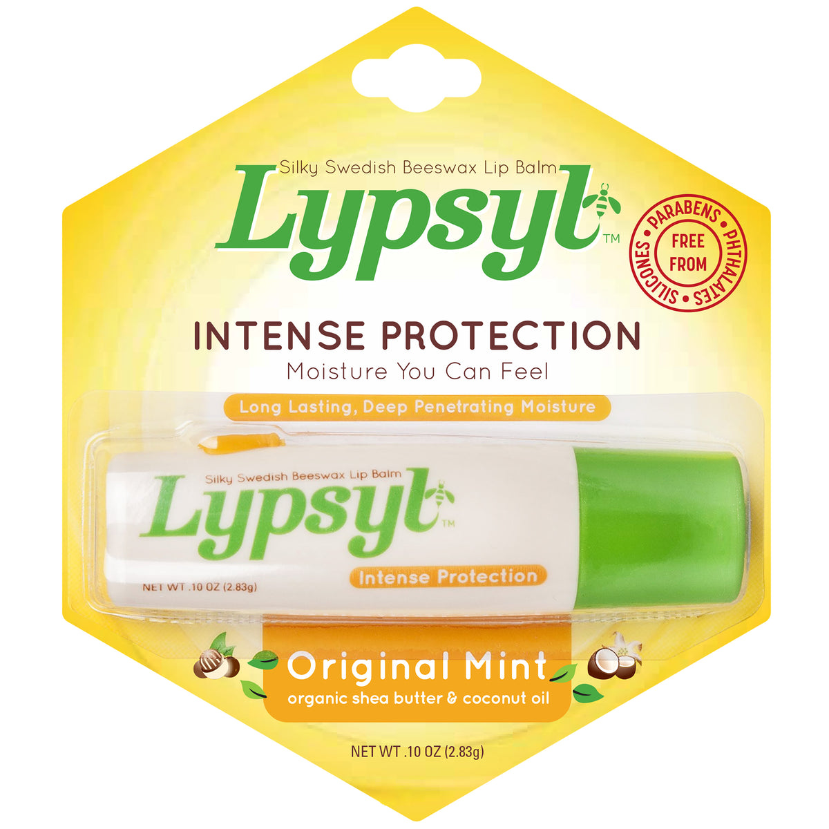 Lip Balm Pack of 4 - Intense Protection Original Mint, Moisturizing & Long-lasting