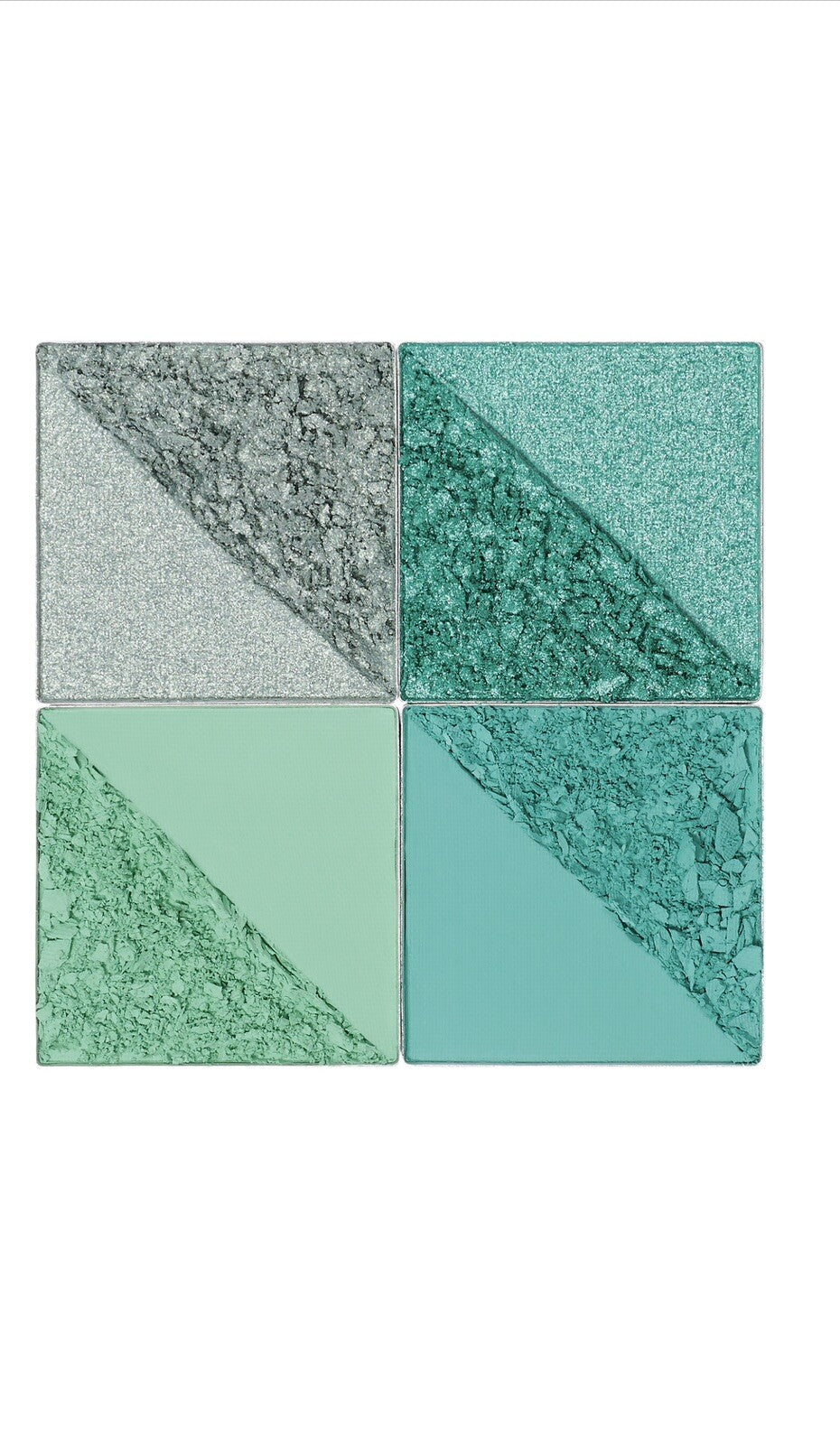 Juvia's Place Rebel Eyeshadow Palette - Mint Colors, 2 Pieces, Sealed