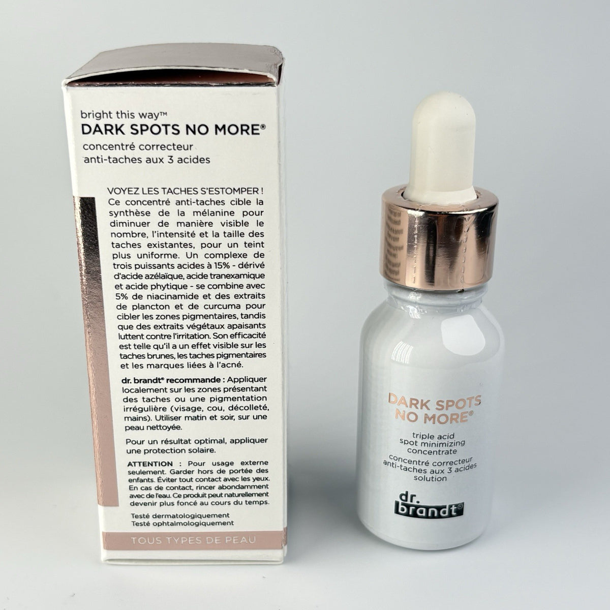 Dark Spots Corrector Serum - Triple Acid Spot Minimizing Concentrate 0.5oz
