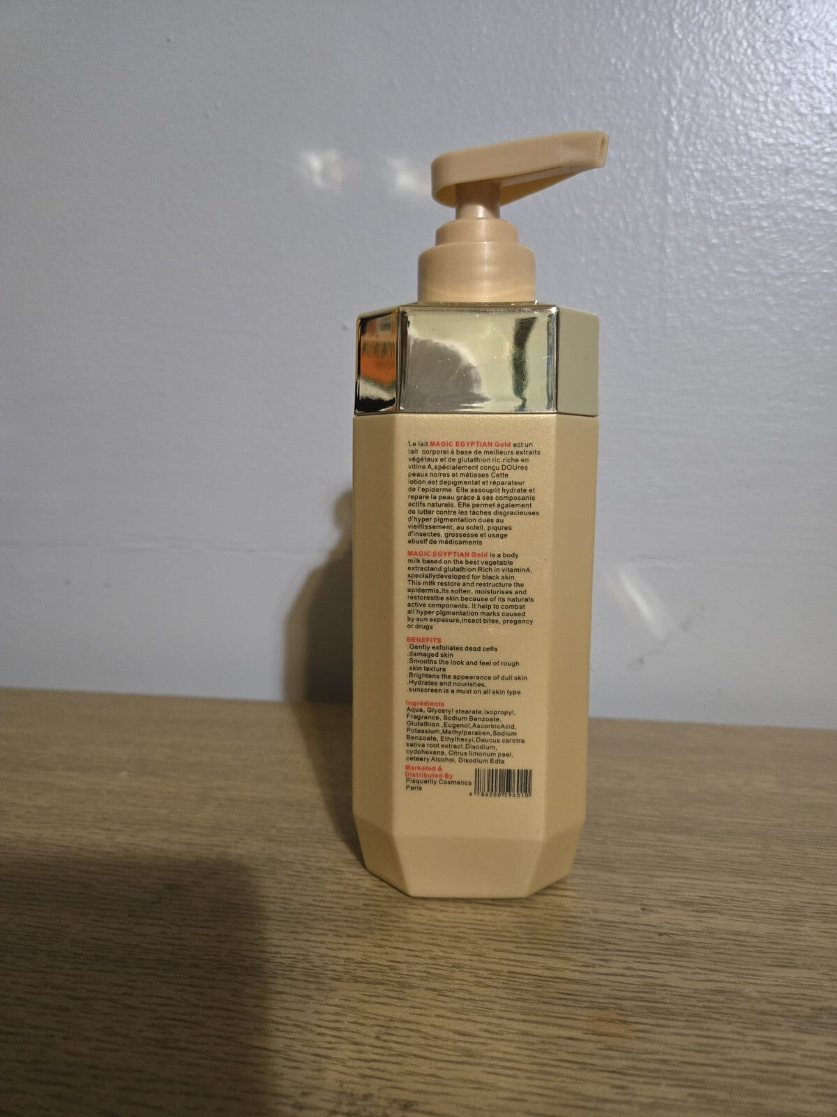 Egyptian Gold Skin Lightening Lotion for Face & Body - Moisturizes & Restores