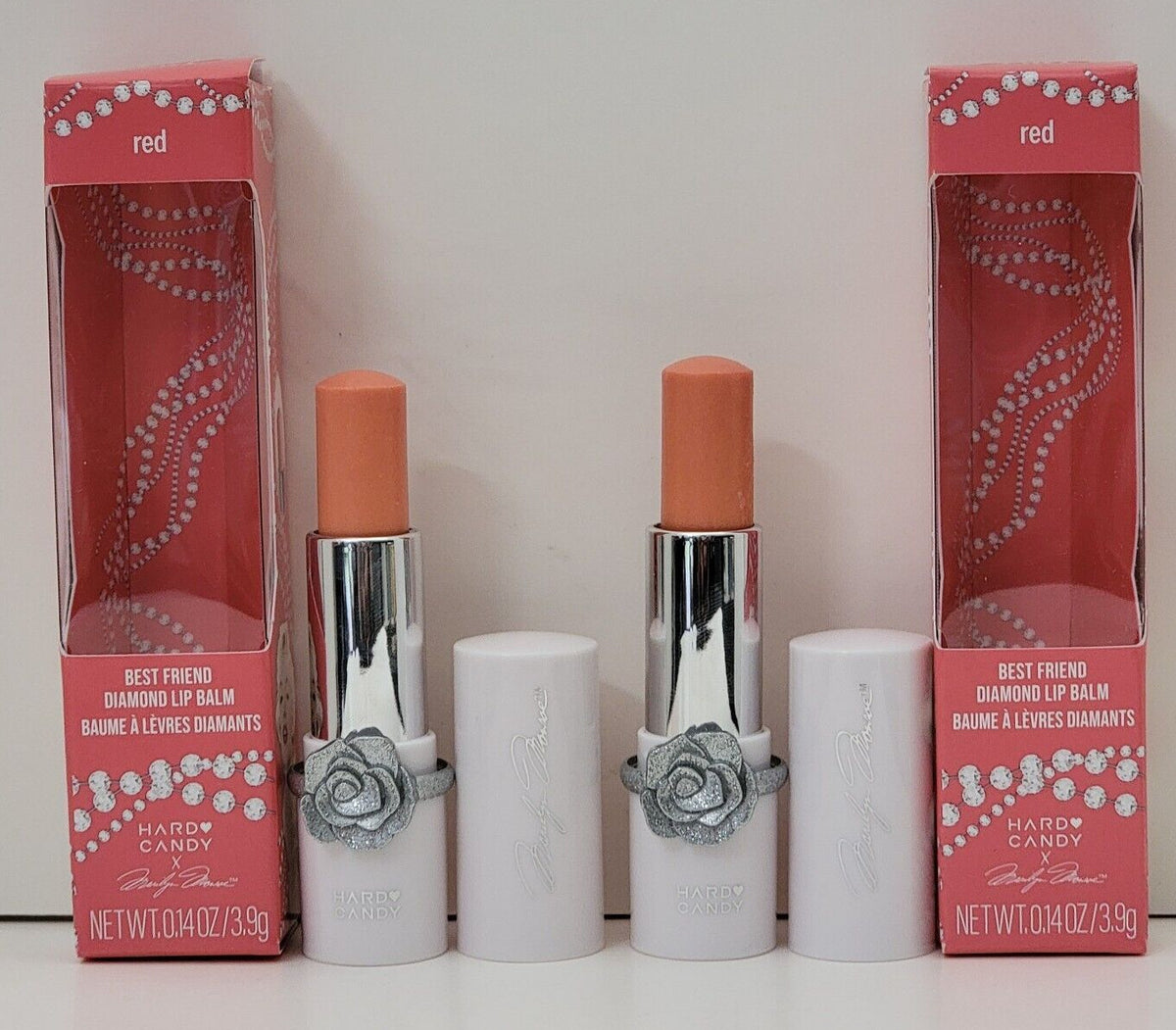 2 Pack Lip Balm Set - Marilyn Monroe Diamond Red Lip Care