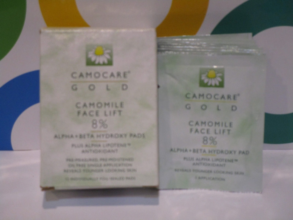 CamoCare Gold Camomile Face Lift 8% Alpha + Beta Hydroxy Pads - 12 Pack