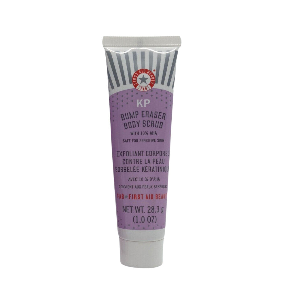 First Aid Beauty KP Bump Eraser 10% AHA Body Scrub Travel Size 1 OZ