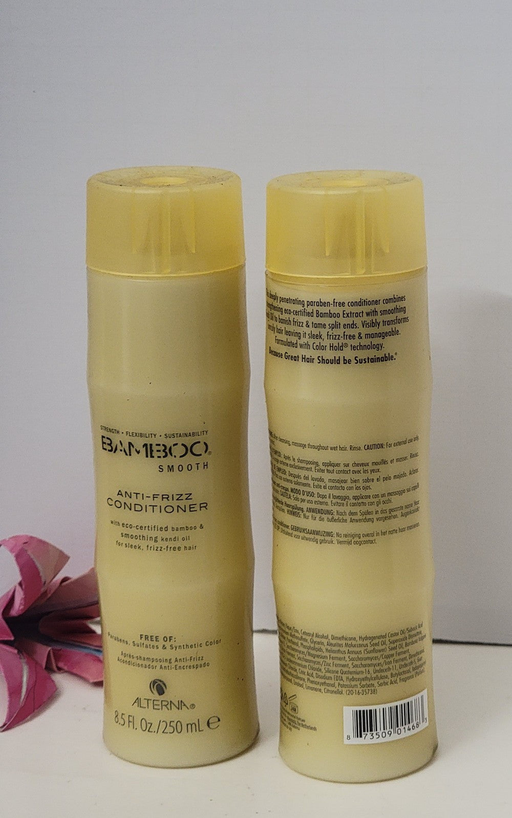 2 Pack Anti-Frizz Conditioner for Hair - Bamboo Smooth, 8.5 fl oz