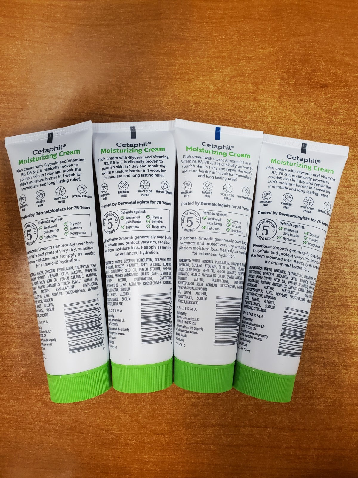 Moisturizing Cream for Dry Sensitive Skin, 4 Pack 3oz