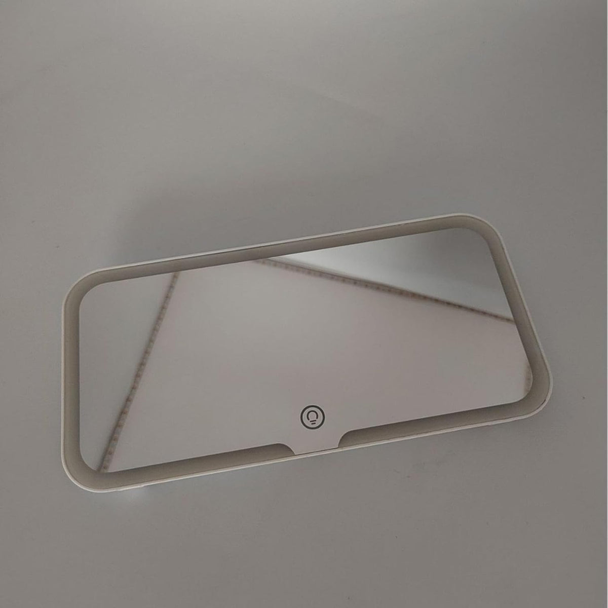 Rechargeable LED Car Vanity Mirror with 3 Light Modes Touch Dimmable White