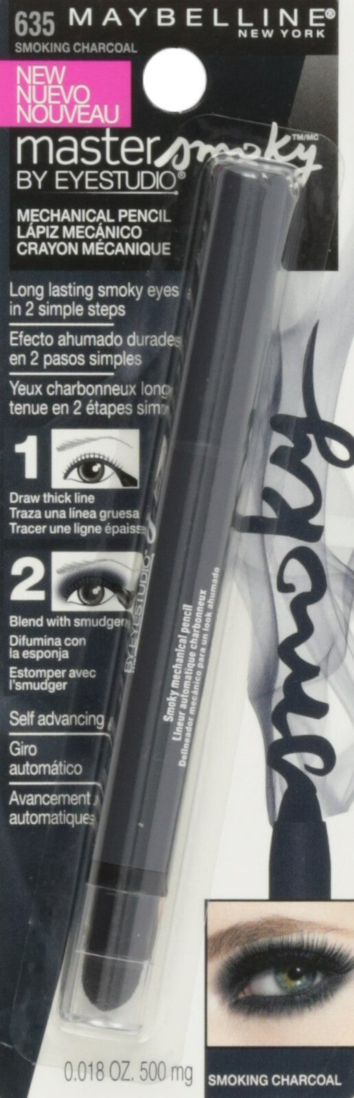 Maybelline Eye Studio Master Smoky Eye Pencil #635 Smoking Charcoal