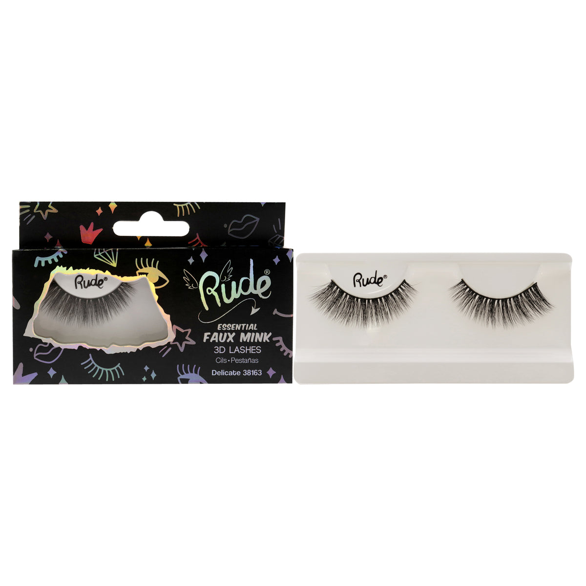 Faux Mink 3D Eyelash Extensions - Delicate Fluffy False Lashes for Women