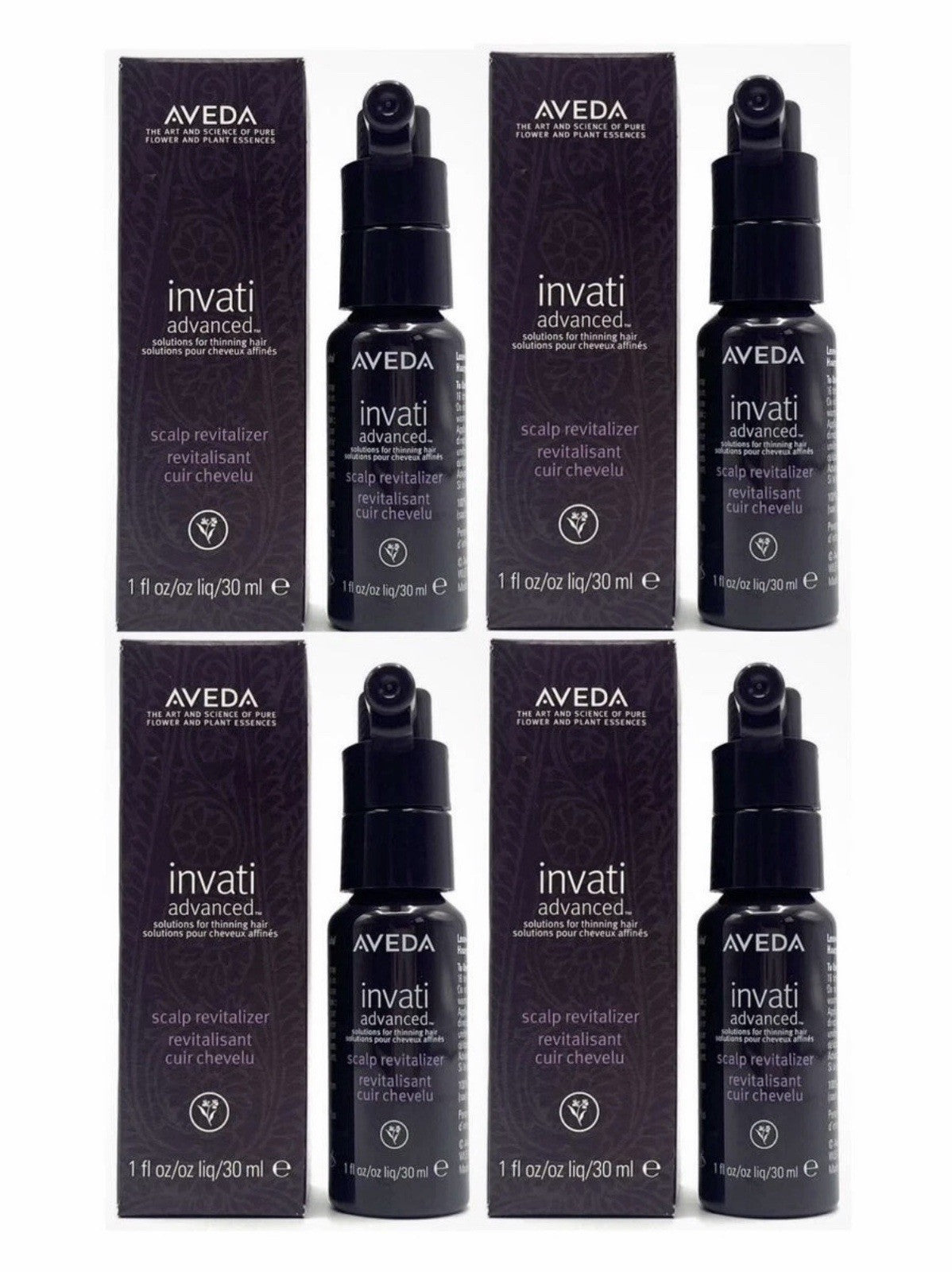 Invati Advanced Scalp Revitalizer for Thinning Hair - 1 oz (Set of 4)