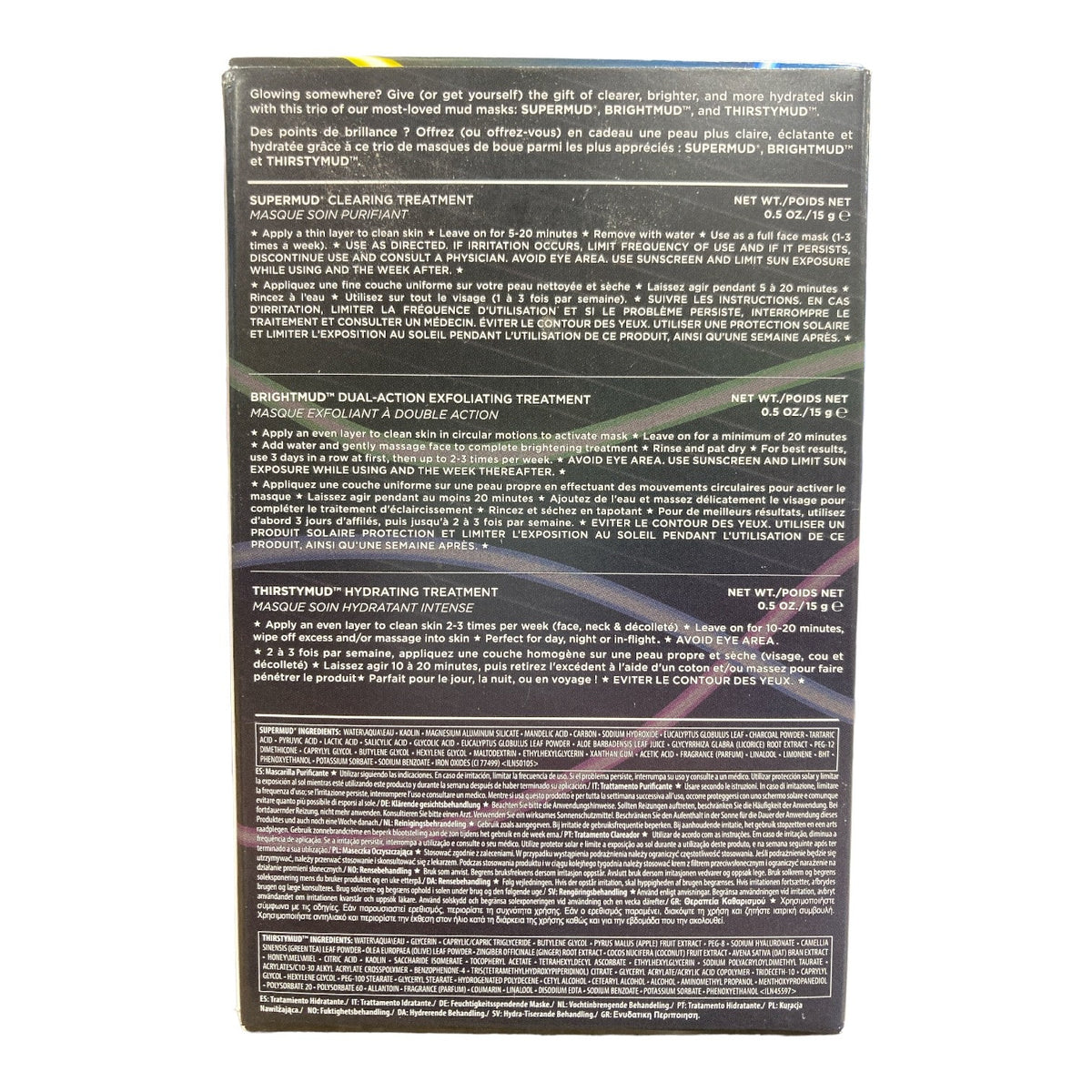 Mud Mask Trio - Supermud, Brightmud & Thirstymud