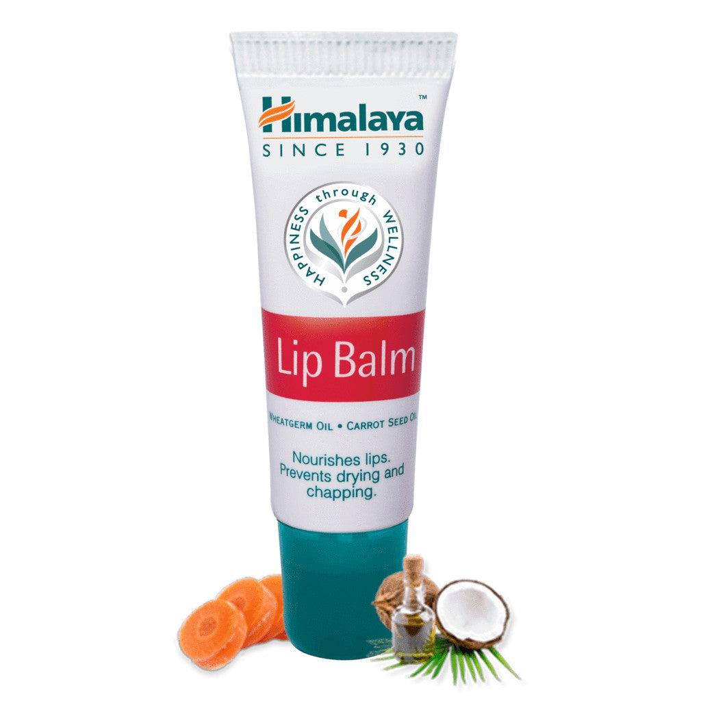 Himalaya Herbal Lip Balm Set - Wheat Germ & Carrot Seed Oil, 10g, 3 Pack