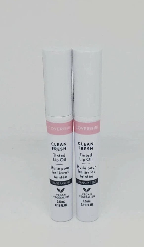 Hydrating Lip Oil Pack of 2 - Clear, Juiced Shade, Vegan & Nourishing