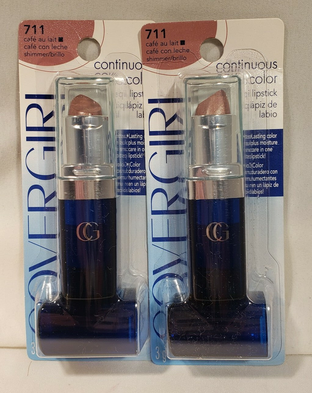 Covergirl Continuous Color Lipstick Cafe Au Lait - Pack of 2