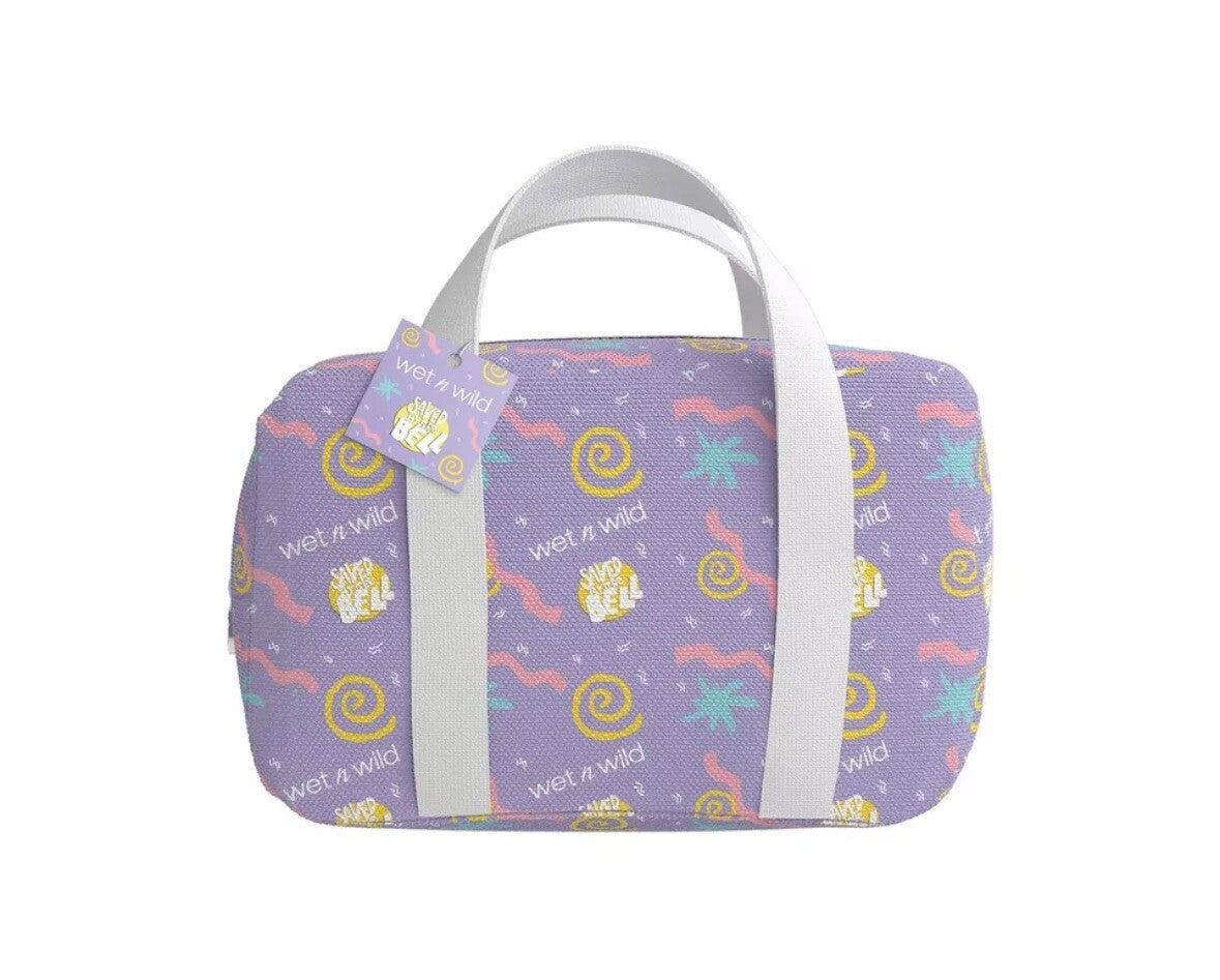 Travel Makeup Bag with Handle - Waterproof Cosmetic Organizer for Women
