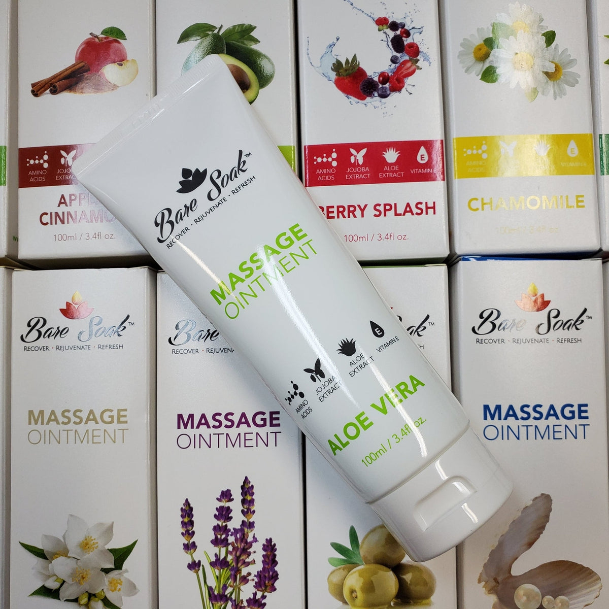 Massage Ointment Lotion 3.4 fl oz - 12 Scents