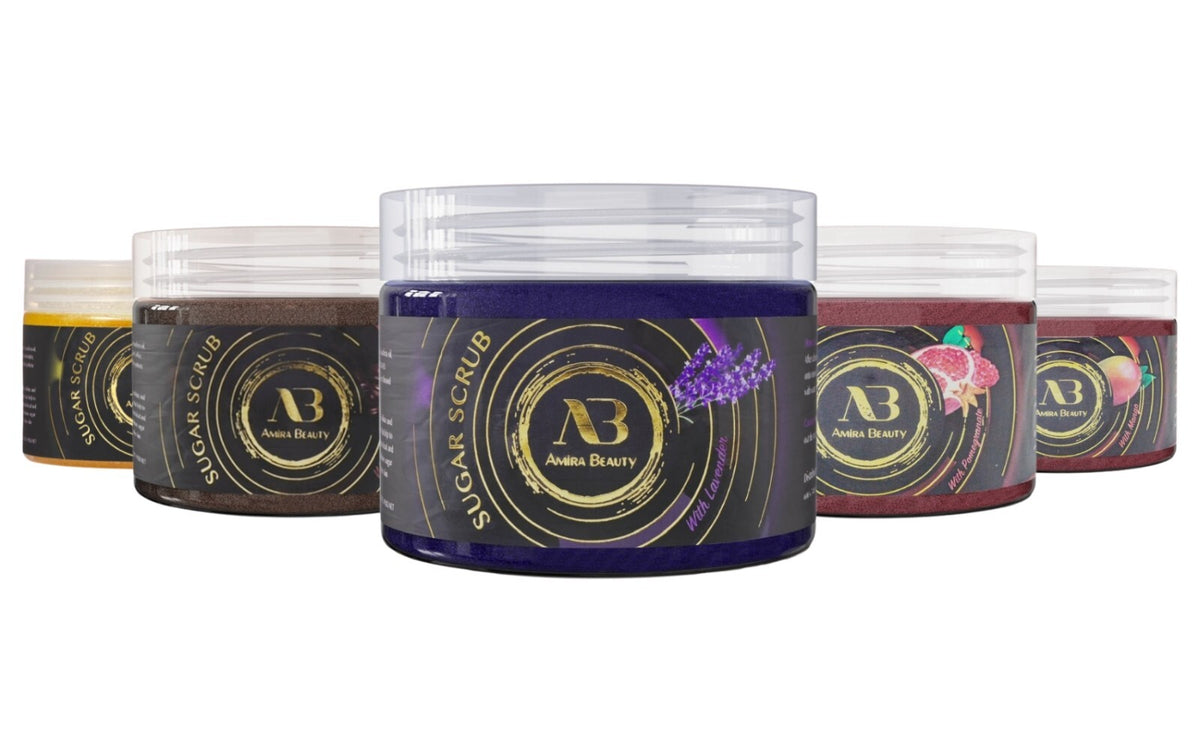 Exfoliating Body Scrub Polish Sugar Cellulite Exfoliator, Stretch