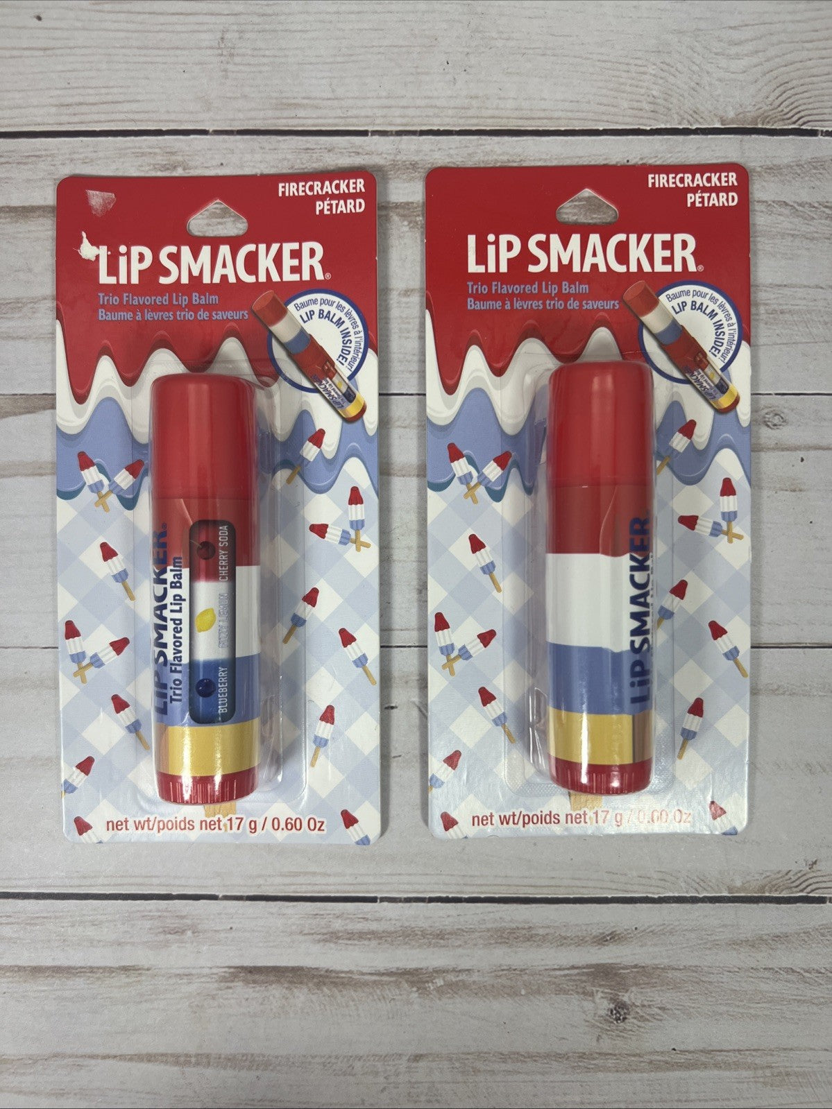 Lip Smacker Jumbo Firecracker Lip Balm Set - 2 Pack, 0.6oz Each