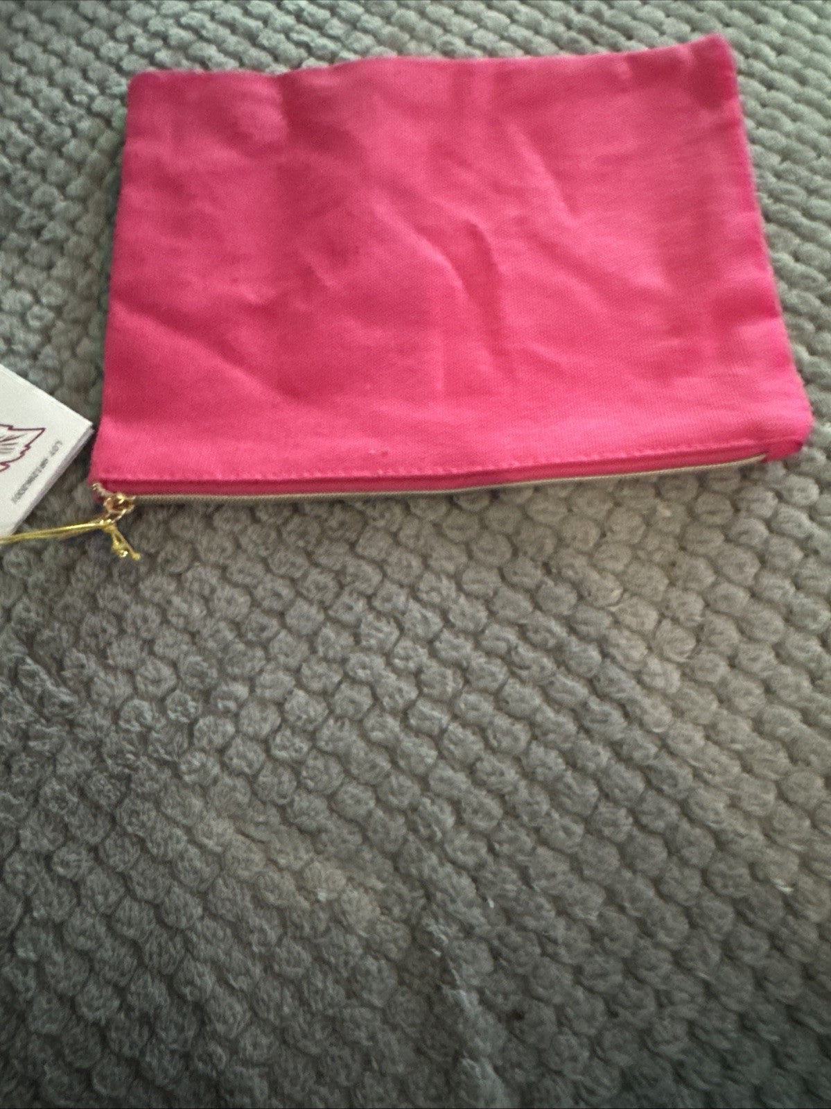 Pink Cosmetic Bag - Arbonne Hot Pink Makeup & Toiletry Organizer