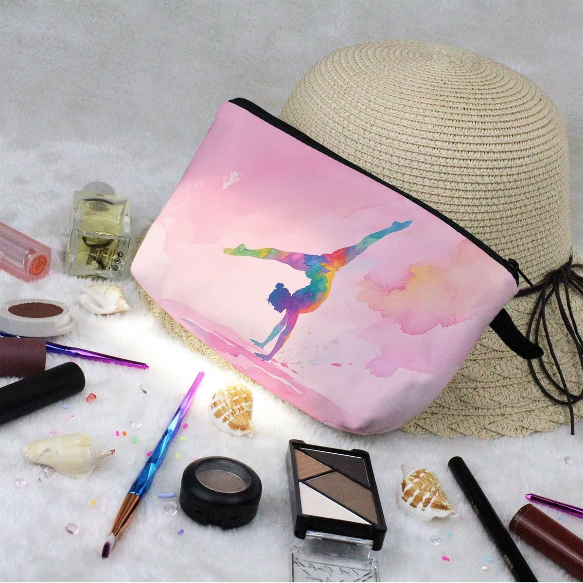 Cute Small Makeup Bag for Cosmetics & Travel Essentials