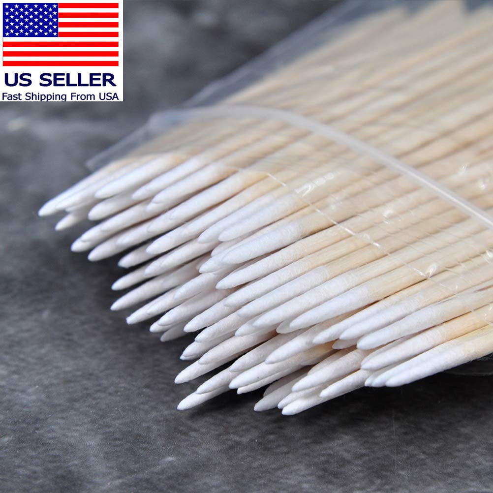 200 Pack Pointed Cotton Swabs 4 Inch Microblading & Makeup Applicators