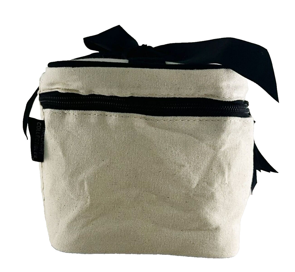 Travel Canvas Cosmetic Bag 8x5x6 Inches - Beige, Organizer & Toiletry Bag