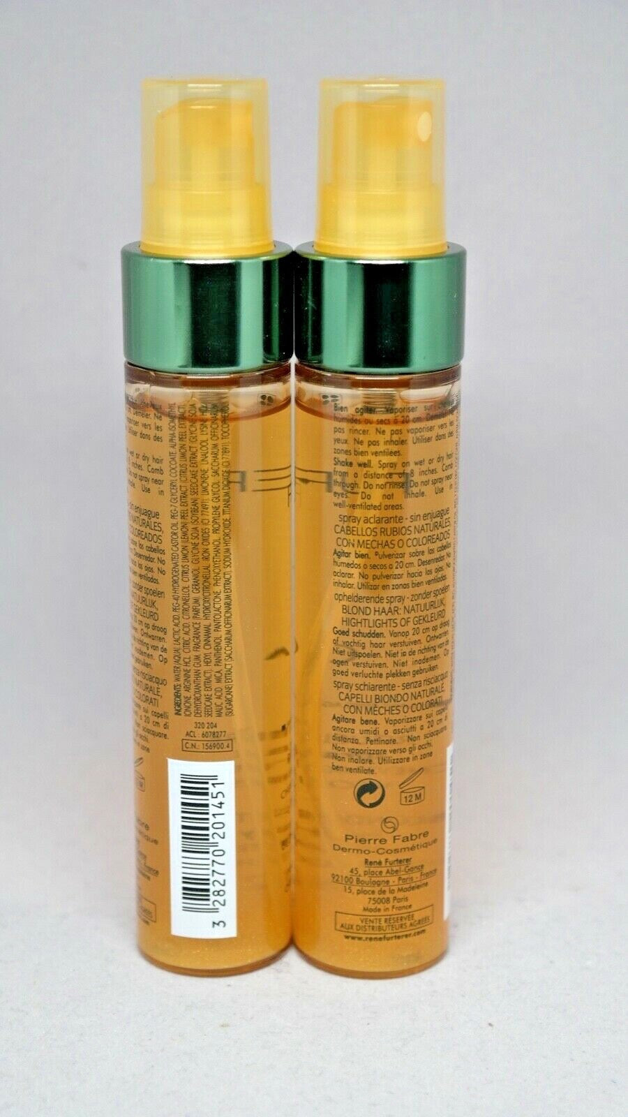 (2 Pack) Blonde Hair Brightening Spray - Sulfate & Silicone Free Hair Shine Serum with Cocoa Butter & Biotin