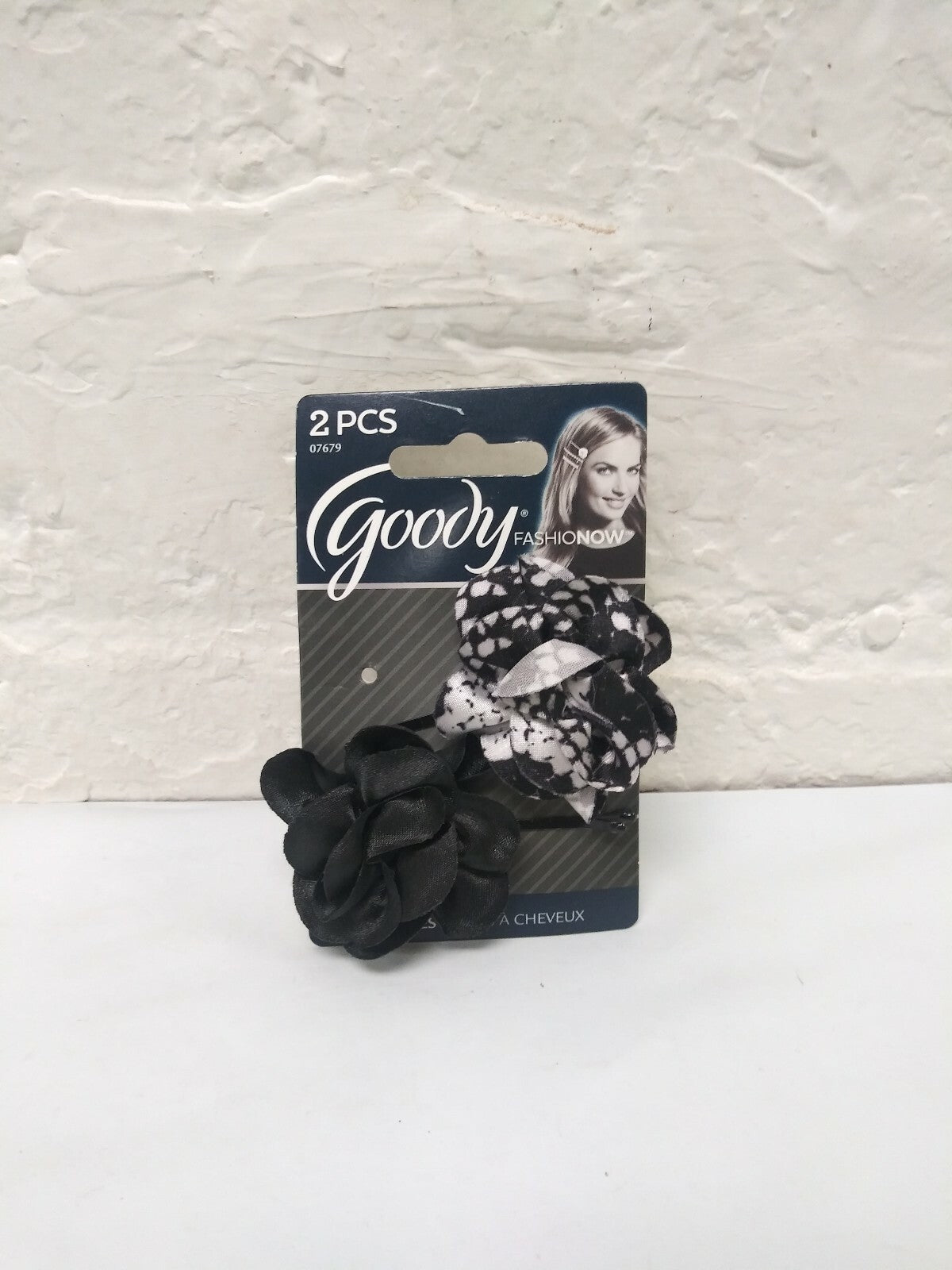 Goody Black Flower Bobby Slide Hair Pins 2PCS