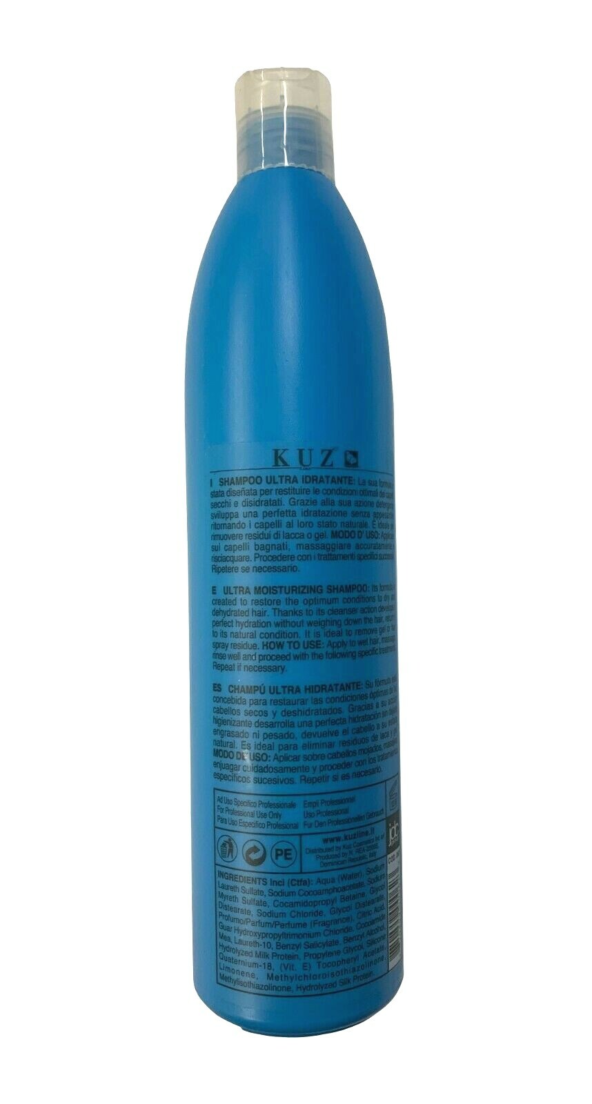Kuz Ultra Idratante Moisturizing Shampoo w/ Milk Protein 16.9 oz