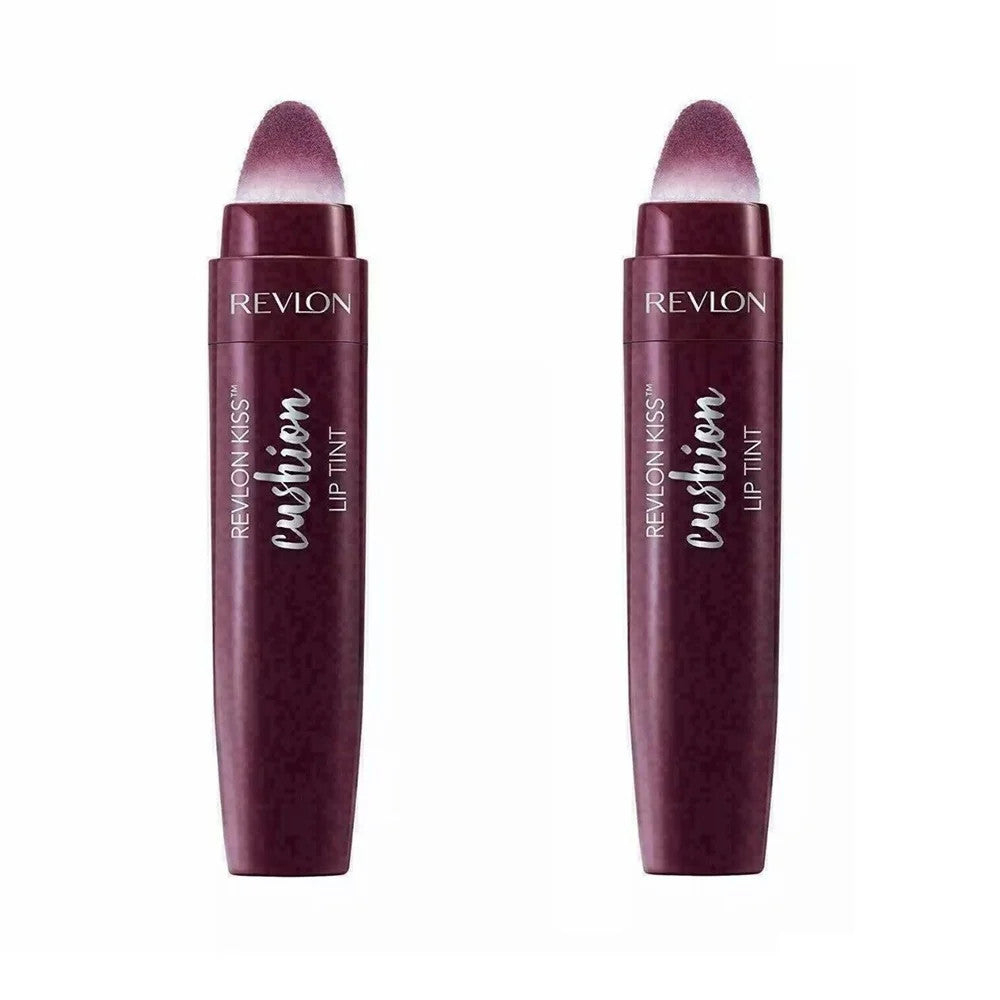 Revlon Kiss Cushion Lip Tint Extra Violet 290 - Moisturizing Lip Makeup Set of 2