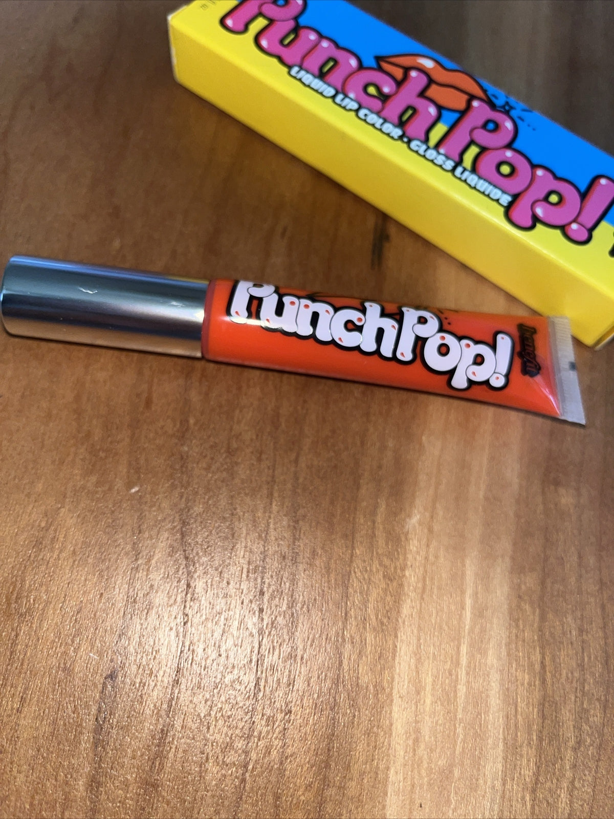 Benefit Punch Pop Liquid Lip Color Gloss Mango 0.23 oz Full Size - New
