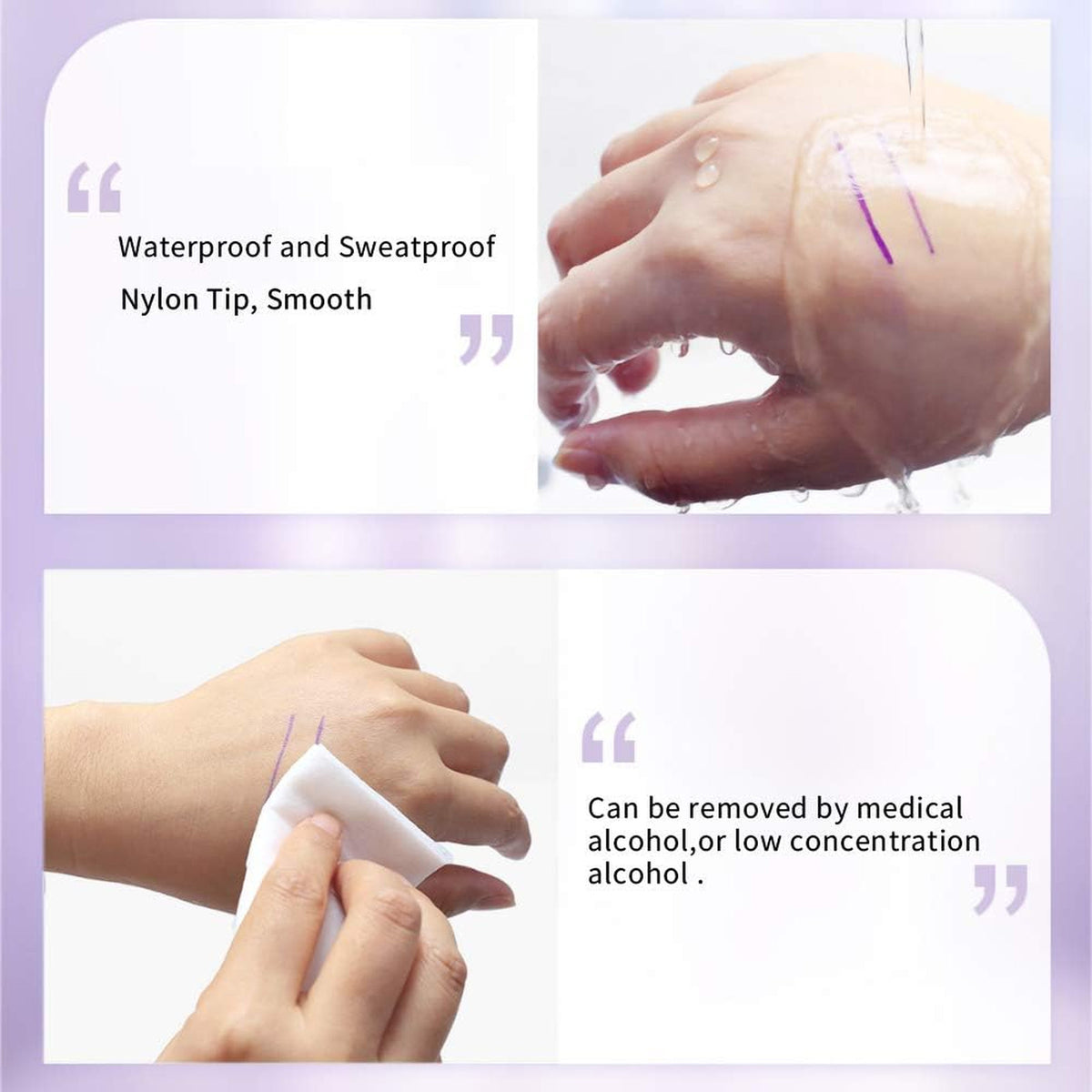 Sterile Surgical Skin Marker Pen Set for Medical and Cosmetic Use - 0.5mm & 1mm Tips