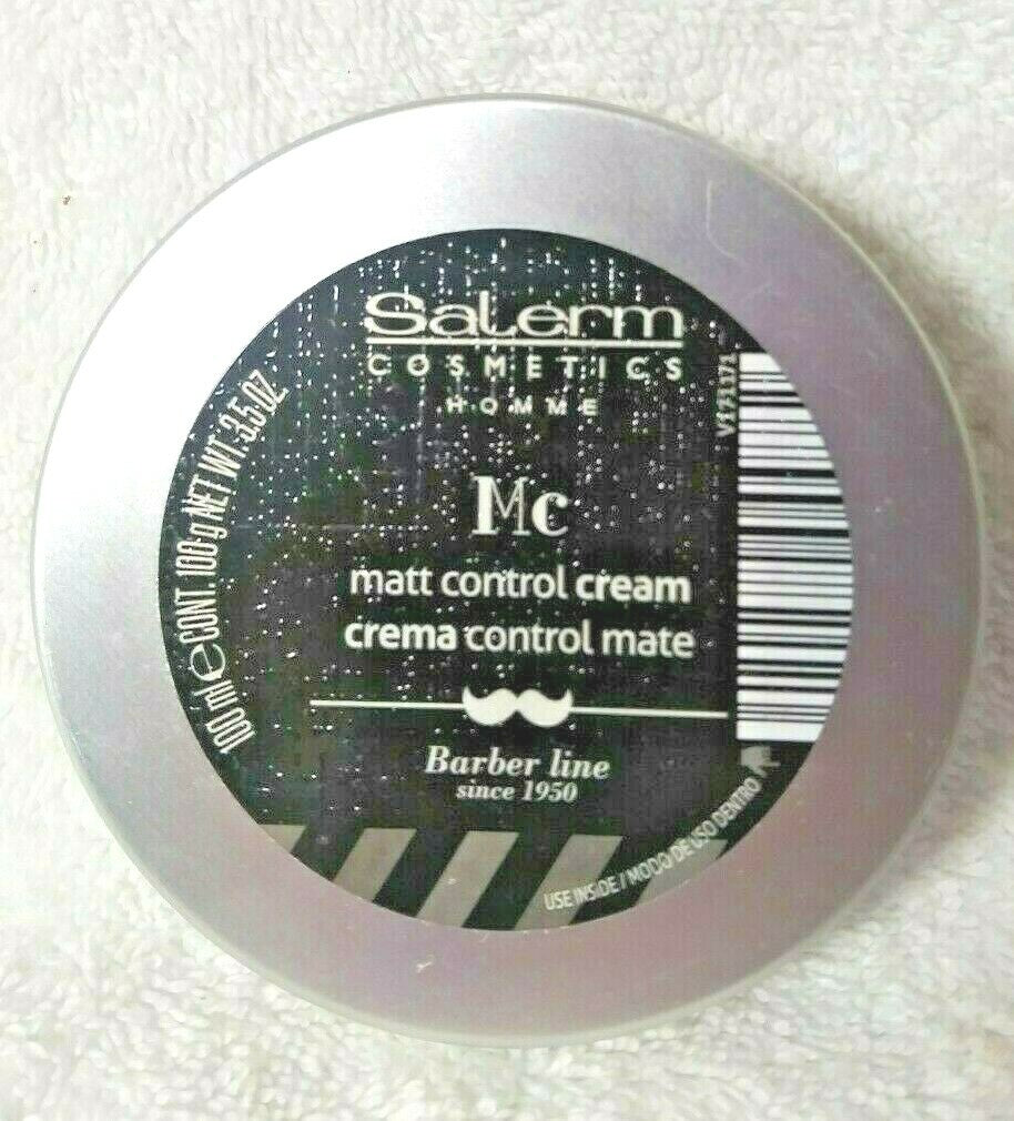 Salerm Homme Matt Control Hair Cream 100ml - Voluminous, Elastic Hold