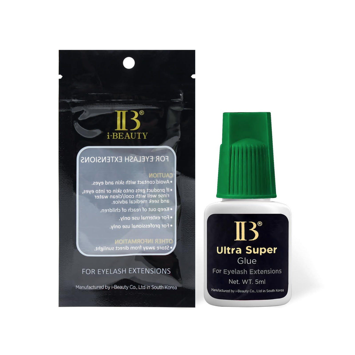 Eyelash Extension Glue Primer & Super Bonder Set - Salon Adhesive Kit