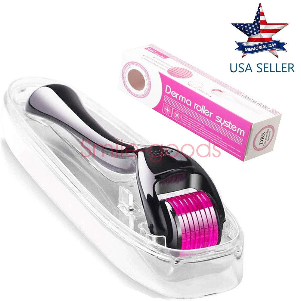 Derma Roller for Hair & Skin Rejuvenation 0.5mm-2.0mm - Collagen Boost & Pore Reduction