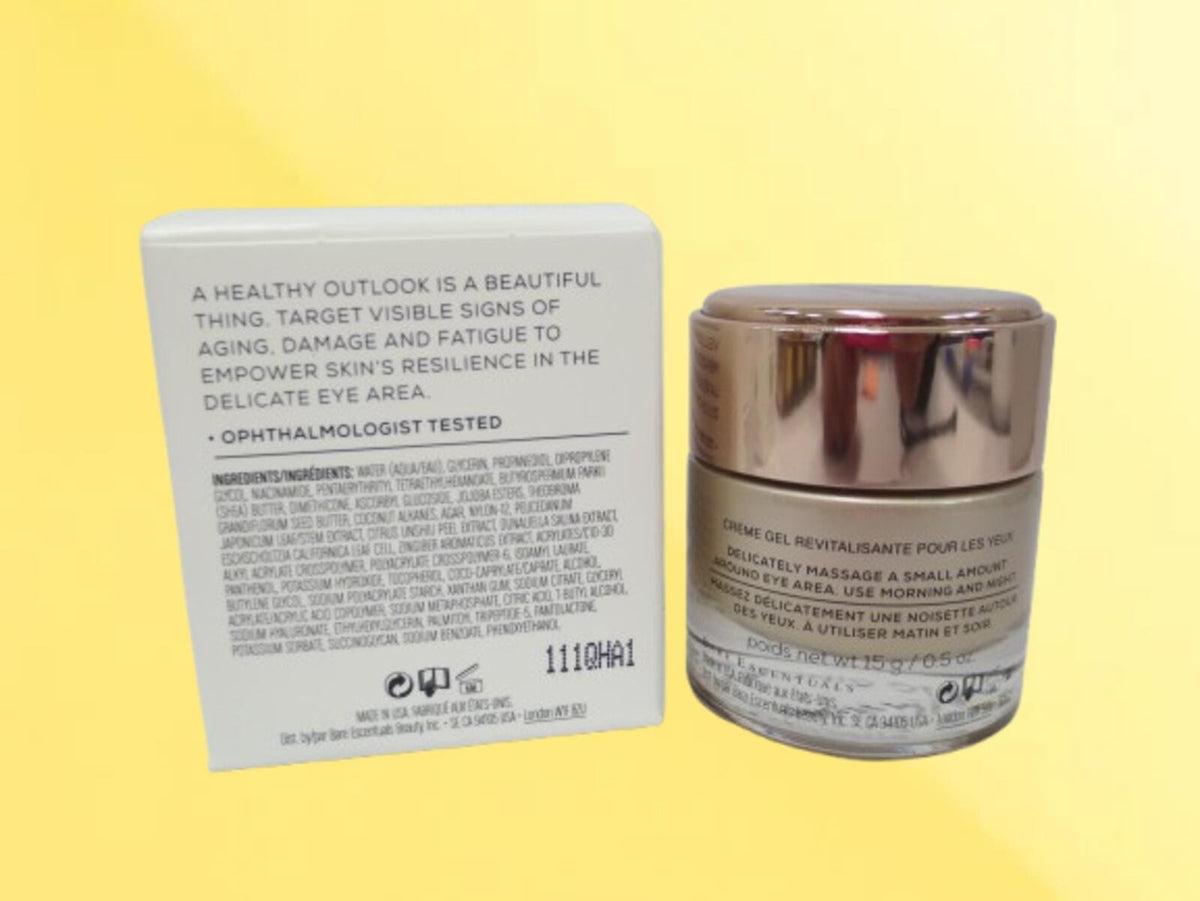 BareMinerals SkinLongevity Vital Power Eye Gel Cream 0.5 oz - Brightening & Hydrating