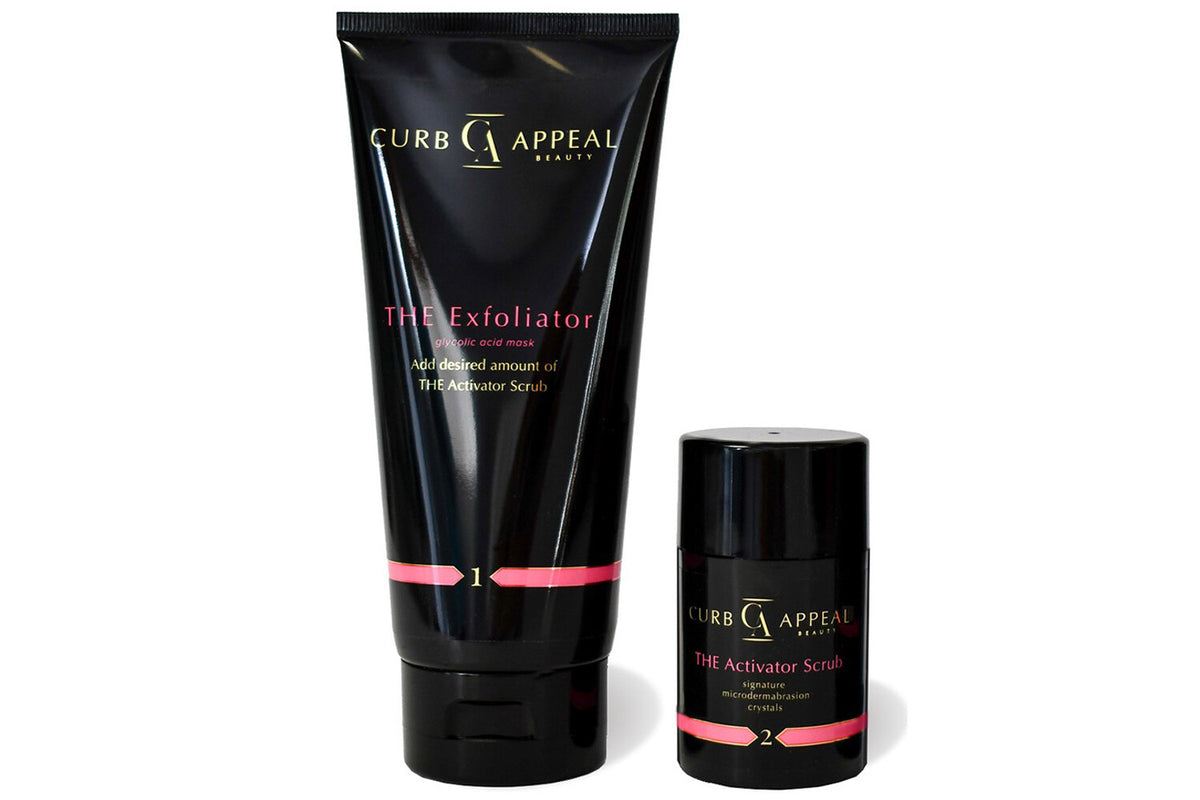 Full-Size Exfoliator & Activator Duo for Face & Body - Microdermabrasion & Glycolic
