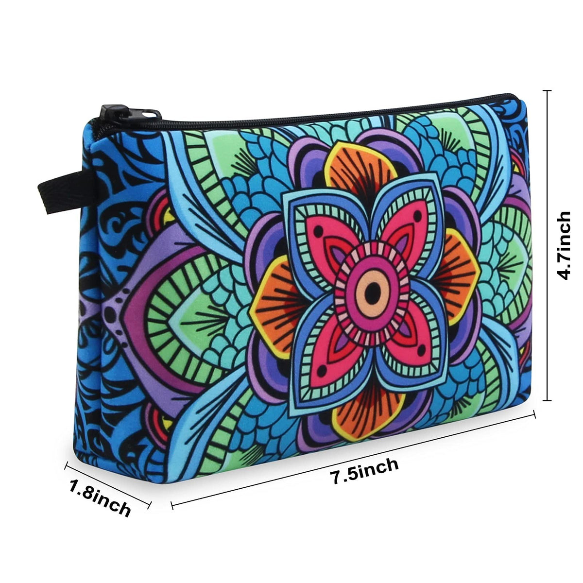 Small Waterproof Makeup Bag for Women - 2 Pack Blue Cosmetic Organizer