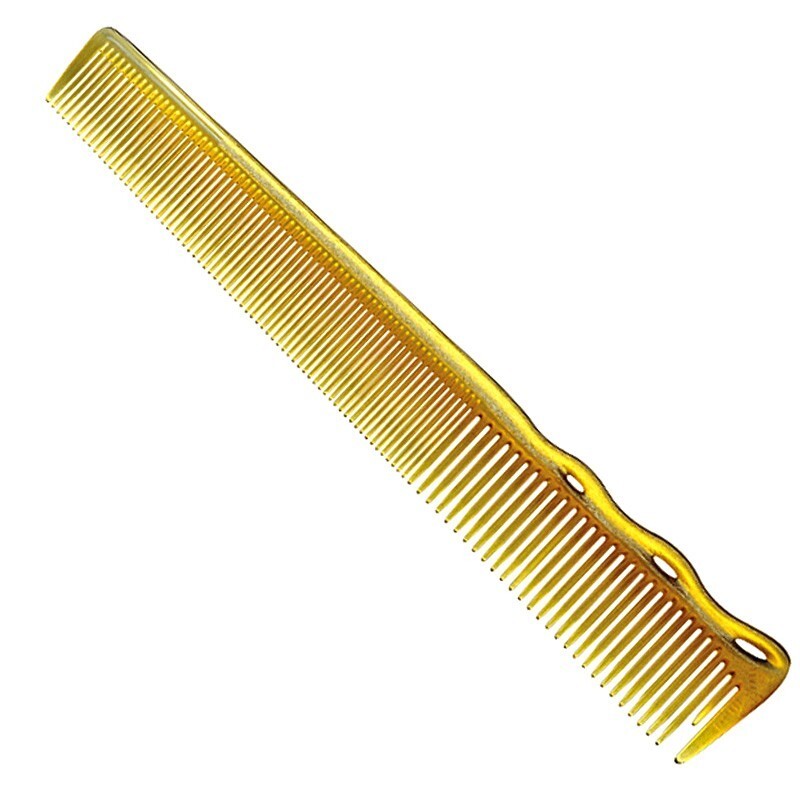 YS Park 232 Short Hair Comb Medium - Camel Hairdressing Tool