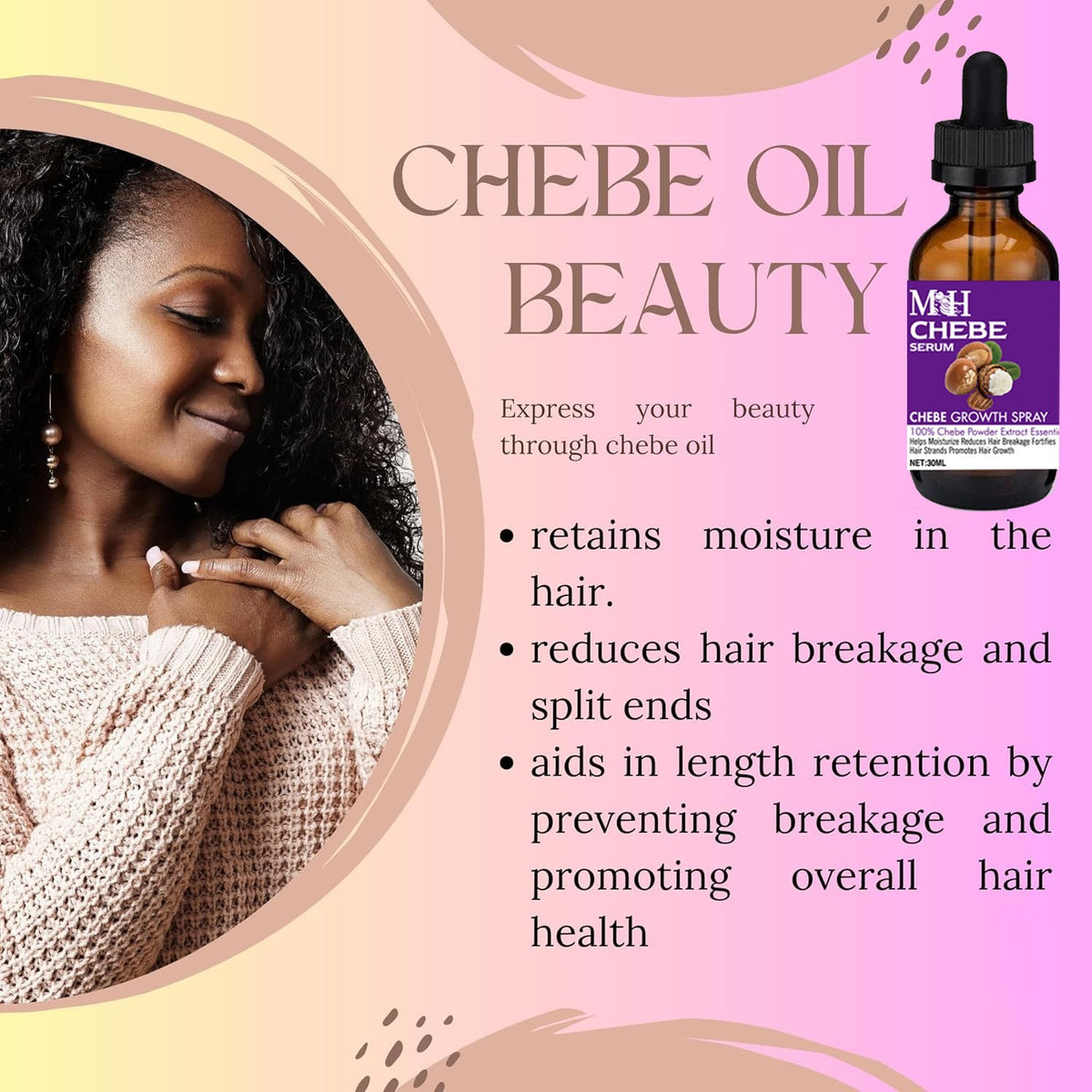 Chebe Hair Growth Set - Shampoo, Conditioner & Serum