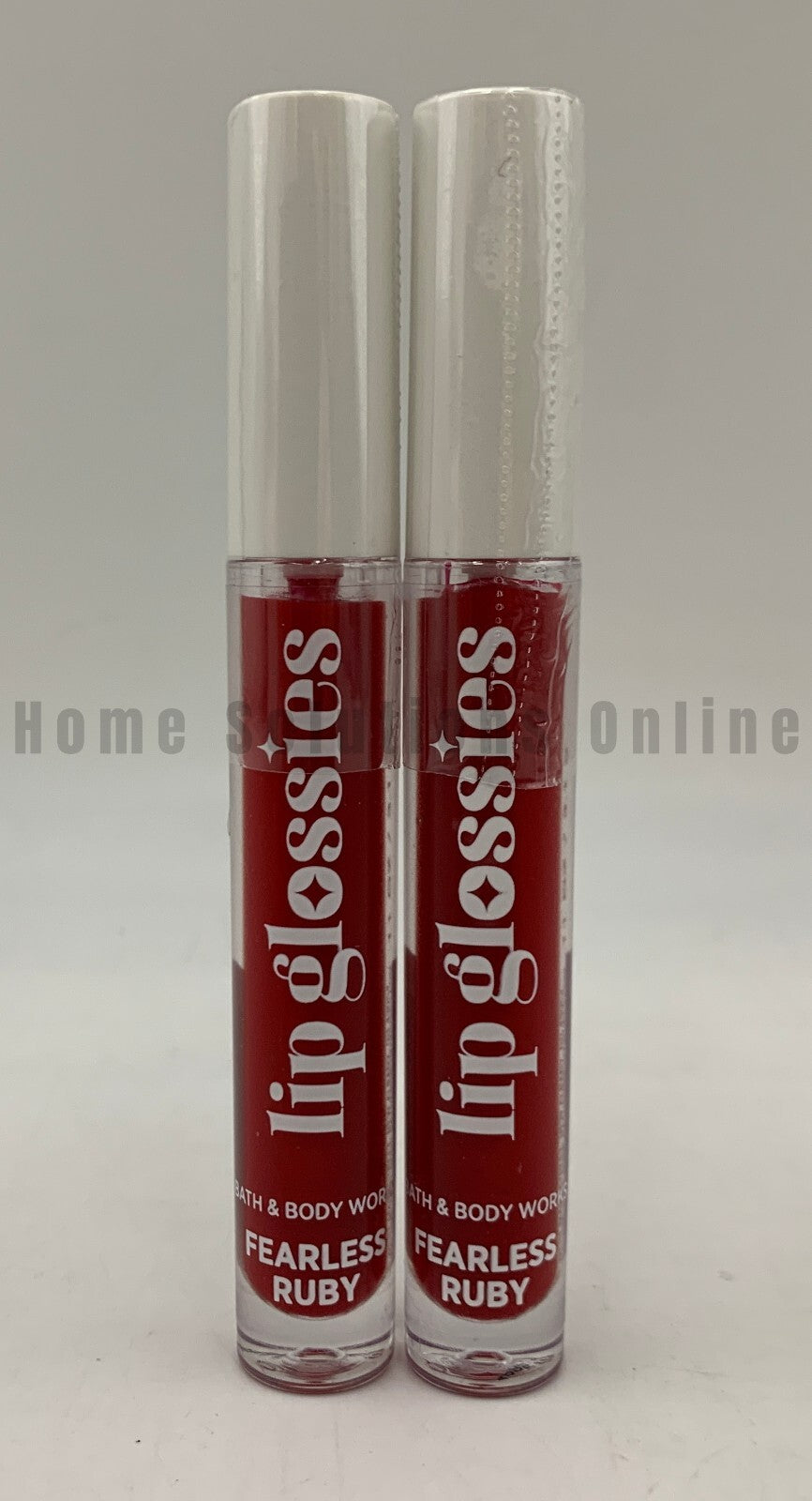 Lip Gloss Set - Fearless Ruby 0.11 oz Red, Pack of 2