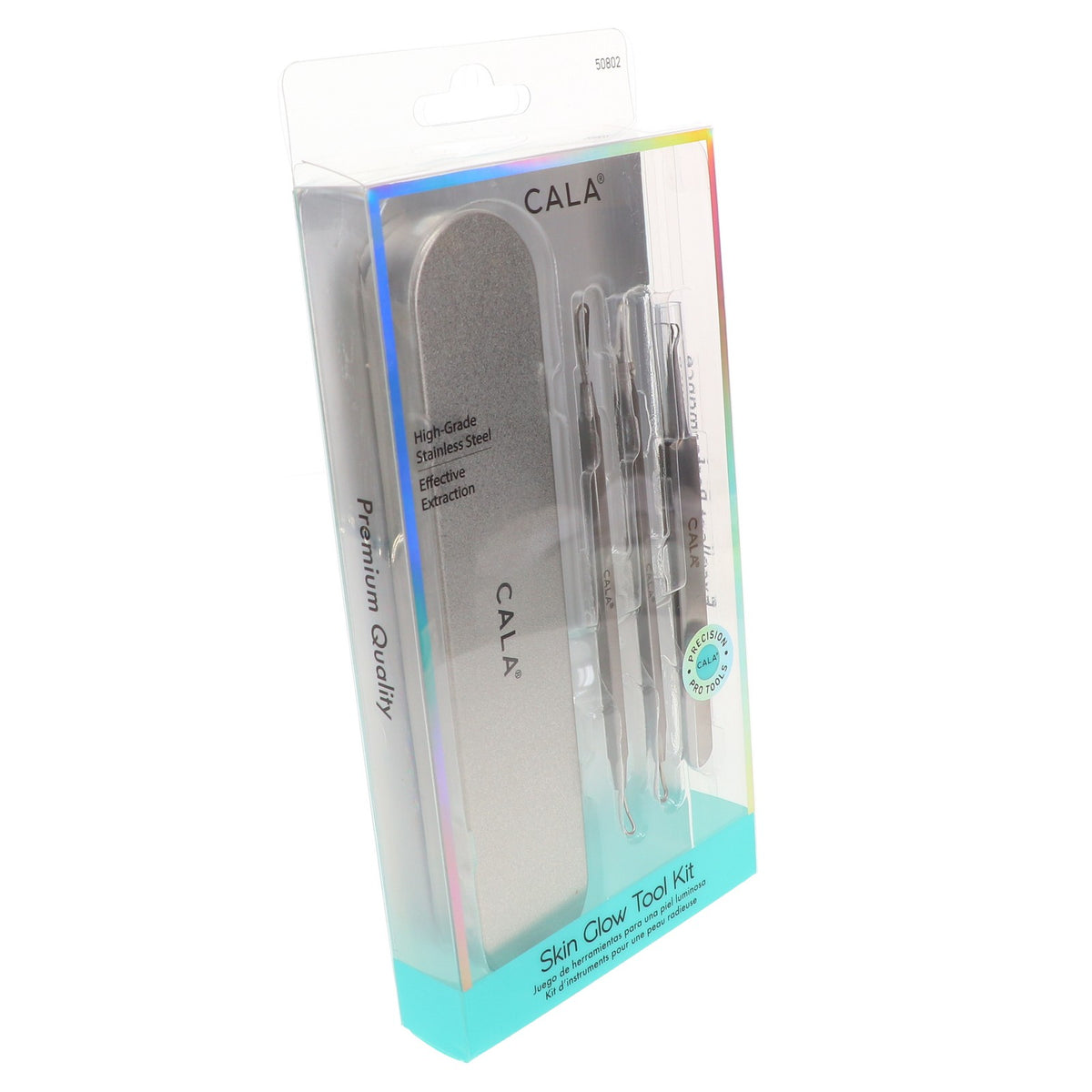 Skin Glow Tool Kit - 3 Pcs Acne & Blackhead Extraction Tools with Case