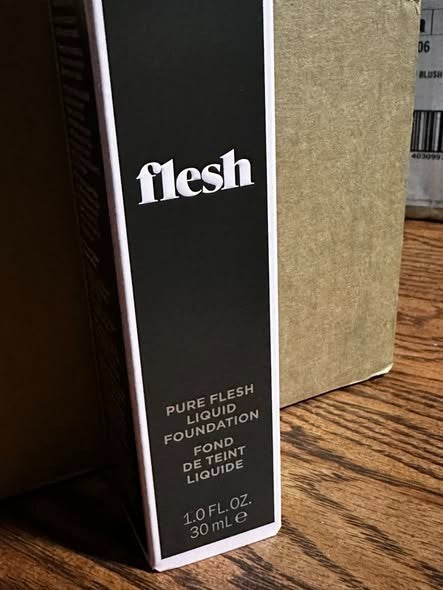 Flesh Beauty Liquid Foundation Birthday Cake Set - Vegan, Hydrating, Natural Finish