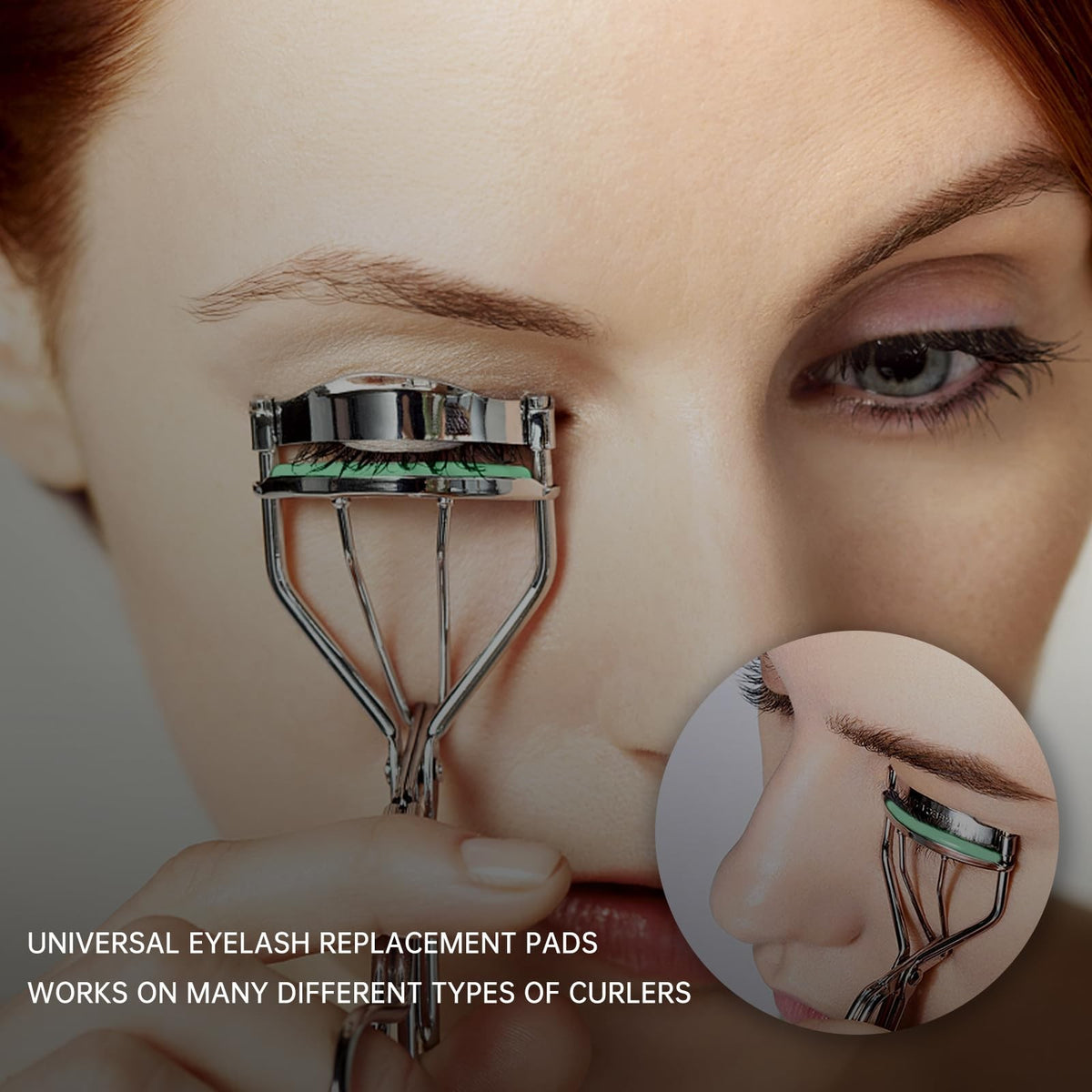 Eyelash Curler Refill Pads Silicone 24PCS Compatible with e.l.f. - Curved Lash Refills