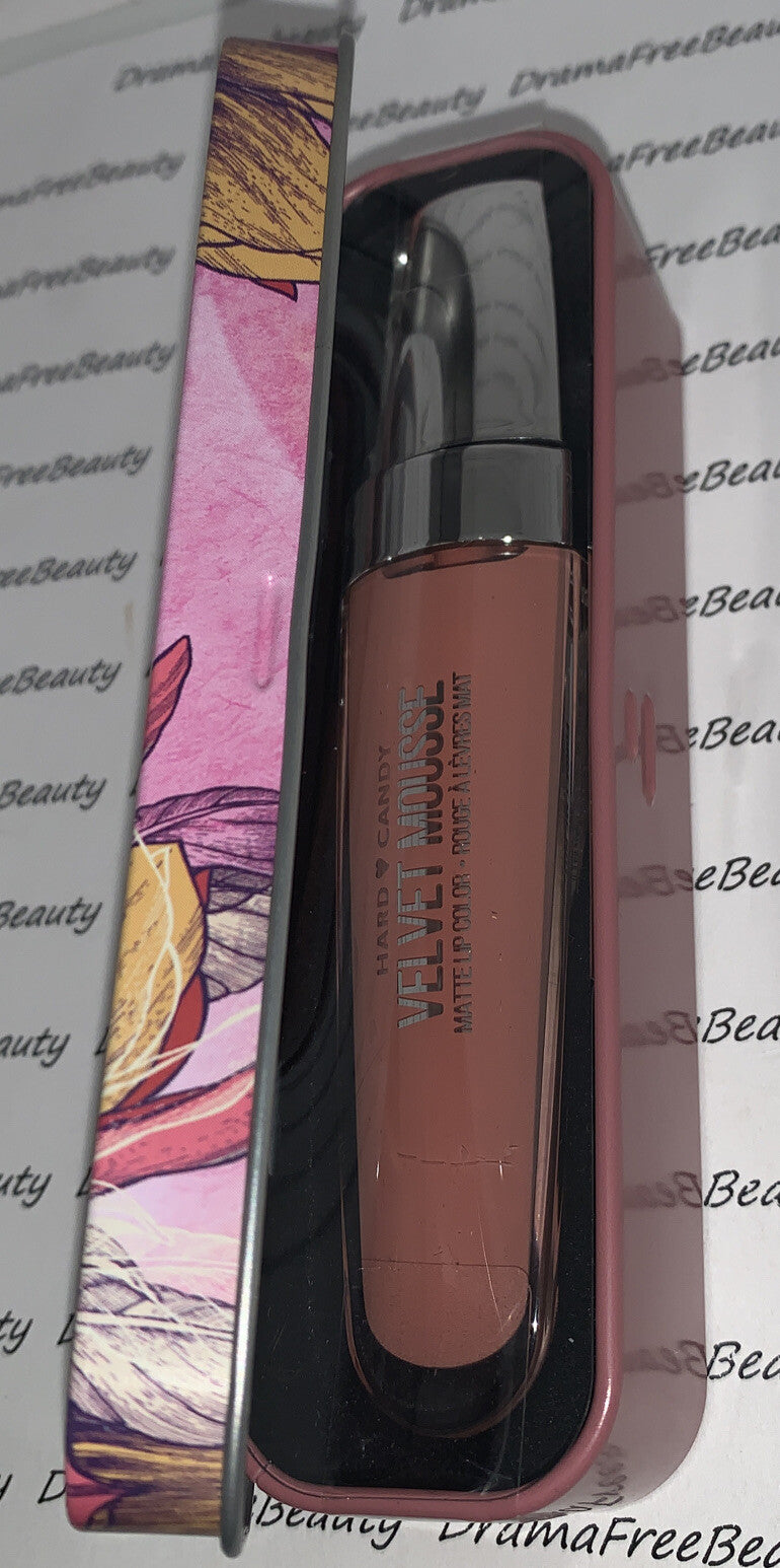 Hard Candy Velvet Mousse Liquid Matte Lip Color 1217 Forget Me Not - Lipstick in Metal Tin