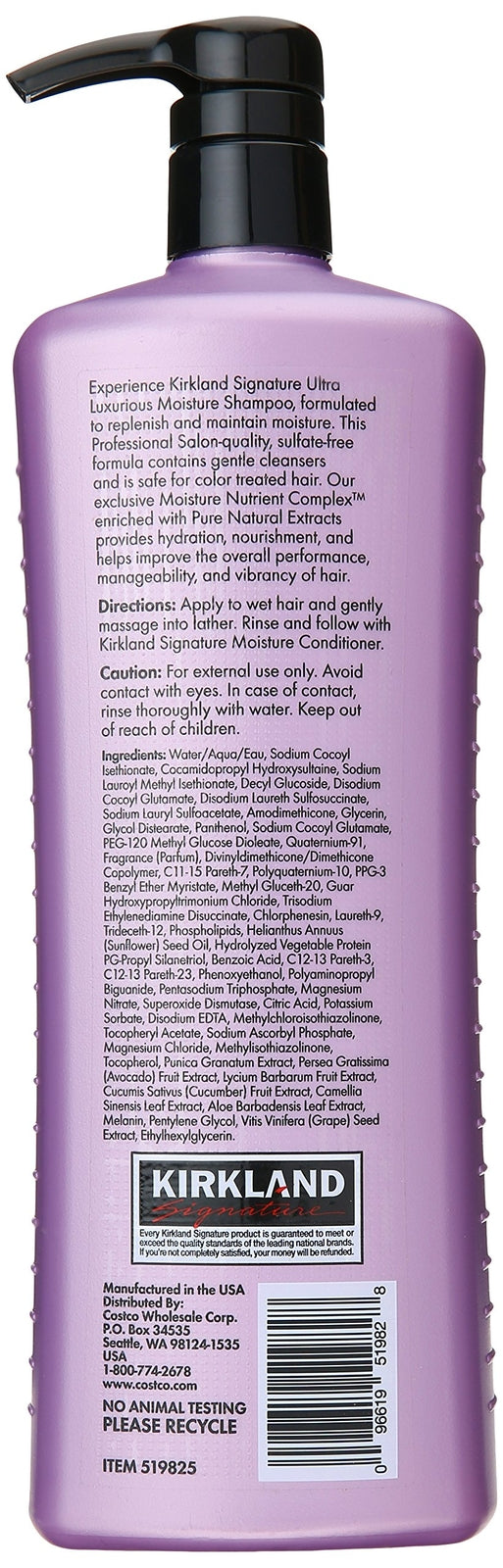 Moisture Shampoo - Professional Hair Care for Soft, Shiny Hair 33.8 Fl Oz