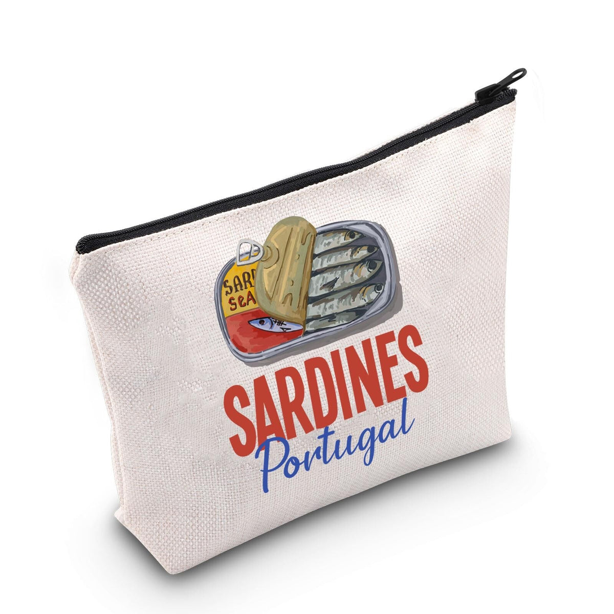 Sardine Tin Makeup Bag - Waterproof Cosmetic Travel Pouch
