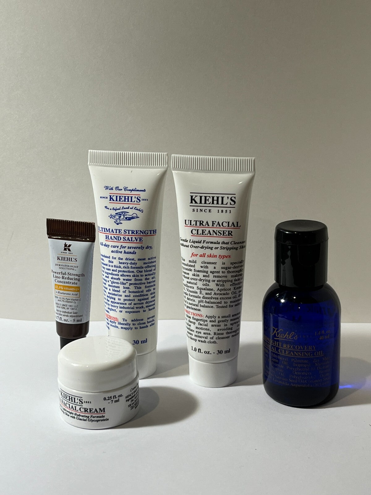 Kiehl's Skin Care Travel Set with Cleansers, Cream, Concentrate & Oil