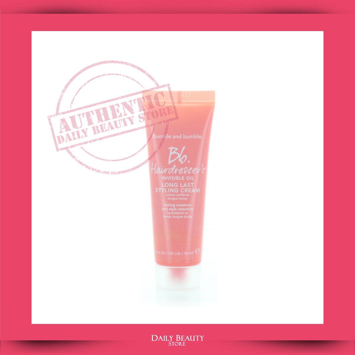 Hairdresser's Invisible Oil Styling Cream - Hydrating, Frizz Control, Heat Protection - 3 Pack 30ml