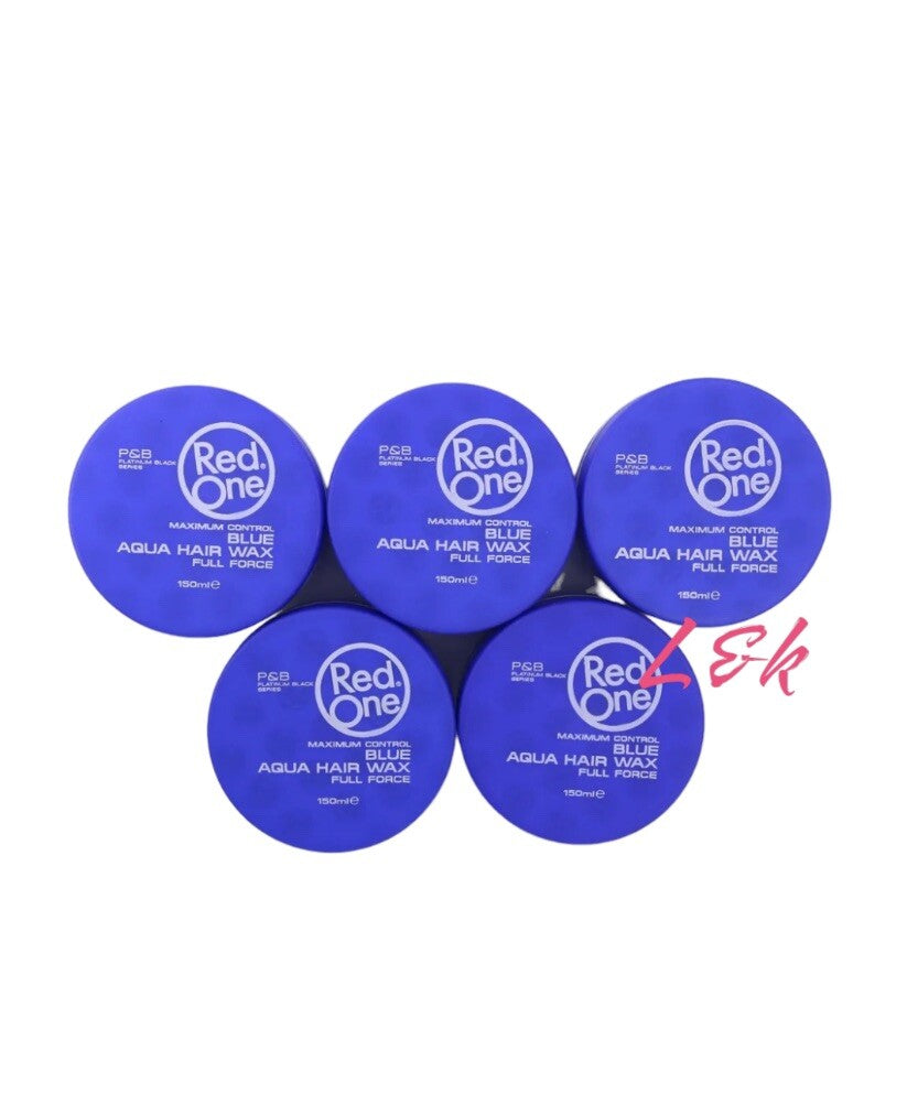 RedOne Aqua Hair Wax Full Force Blue 150ml - Stronghold Hair Styling Product