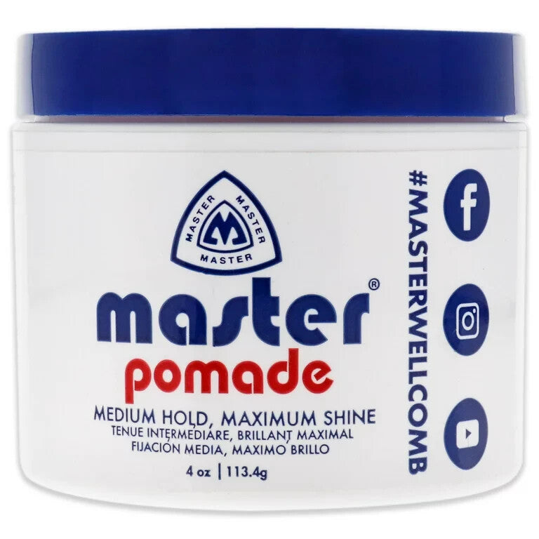 Men's Medium Hold Hair Pomade with Maximum Shine - 4 oz